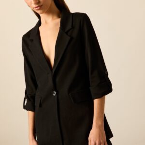 Blazer sastre larga negro