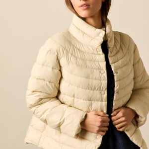 Cazadora plumas Beige