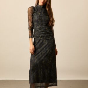 Falda midi tul tie dye